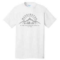 Washington The Evergreen State Nature Mountains Outdoor Gift Tall T-Shirt