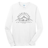 Washington The Evergreen State Nature Mountains Outdoor Gift Tall Long Sleeve T-Shirt