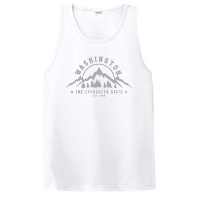 Washington The Evergreen State Nature Mountains Outdoor Gift PosiCharge Competitor Tank