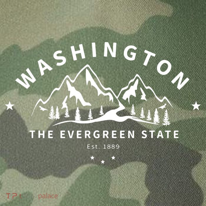Washington The Evergreen State Legacy Tie Dye Trucker Hat