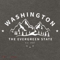 Washington The Evergreen State Cotton Canvas Backpack