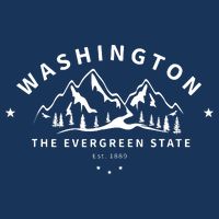 Washington The Evergreen State Button