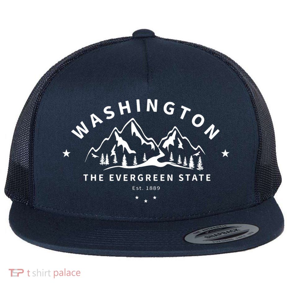 Washington The Evergreen State Flatbill Hat