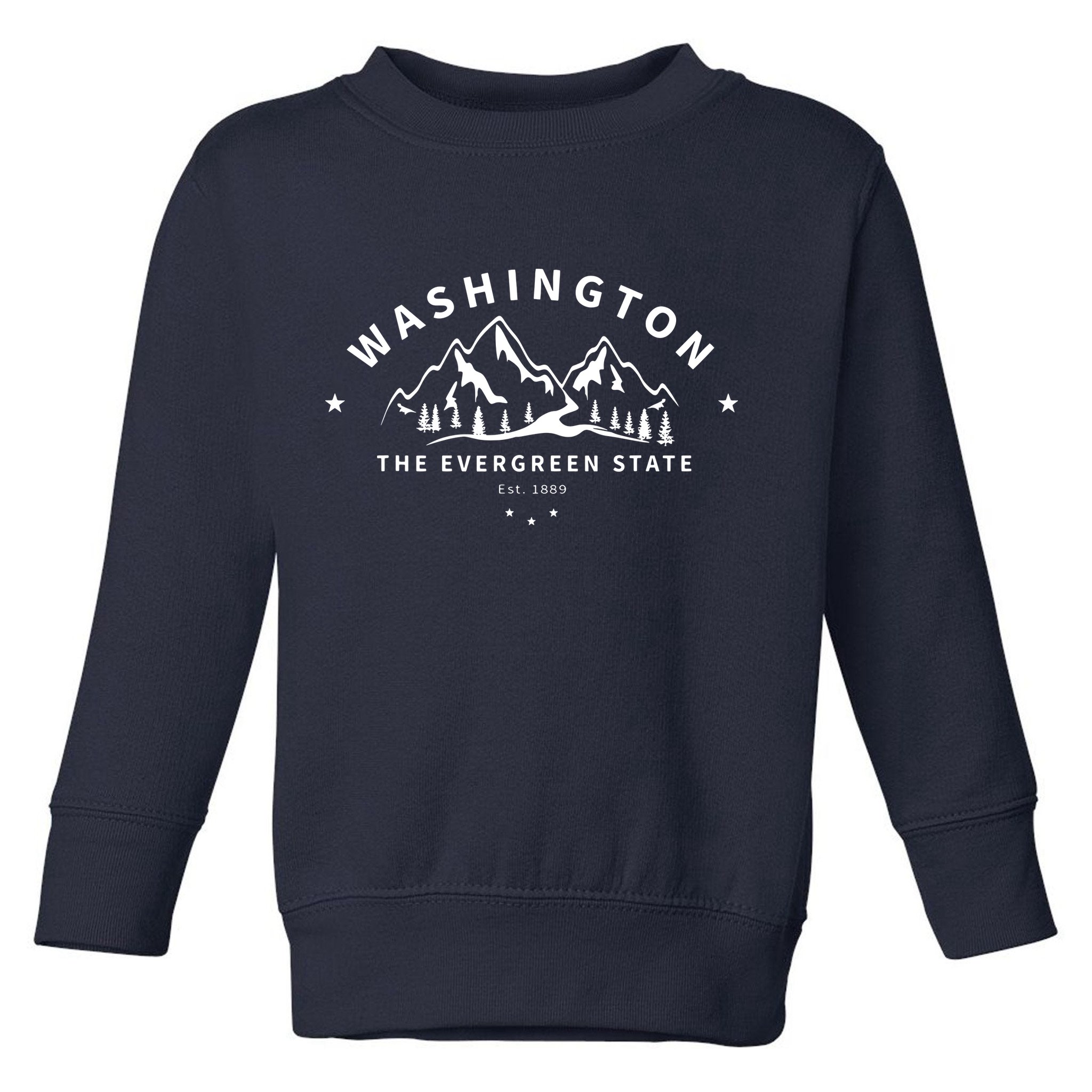 Washington The Evergreen State Toddler Sweatshirt