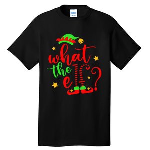 What The Elf Christmas Pajama Xmas Holiday Girl Funny Tall T-Shirt