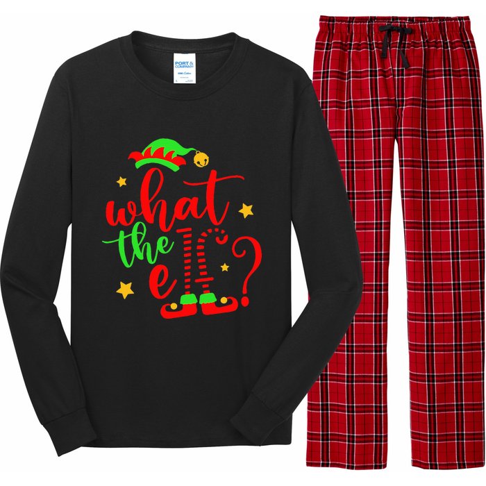 What The Elf Christmas Pajama Xmas Holiday Girl Funny Long Sleeve Pajama Set