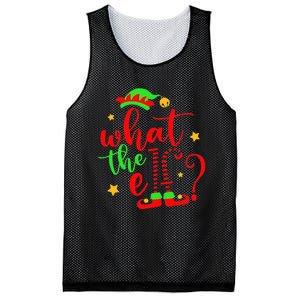 What The Elf Christmas Pajama Xmas Holiday Girl Funny Mesh Reversible Basketball Jersey Tank