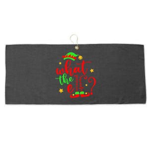 What The Elf Christmas Pajama Xmas Holiday Girl Funny Large Microfiber Waffle Golf Towel