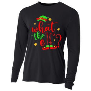 What The Elf Christmas Pajama Xmas Holiday Girl Funny Cooling Performance Long Sleeve Crew