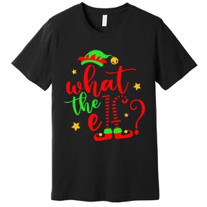 What The Elf Christmas Pajama Xmas Holiday Girl Funny Premium T-Shirt