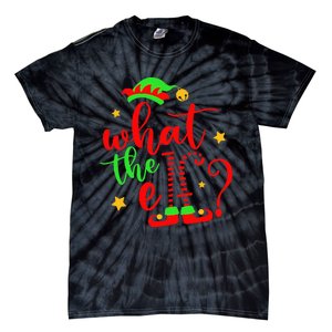 What The Elf Christmas Pajama Xmas Holiday Girl Funny Tie-Dye T-Shirt