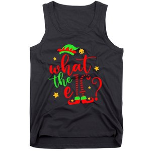 What The Elf Christmas Pajama Xmas Holiday Girl Funny Tank Top