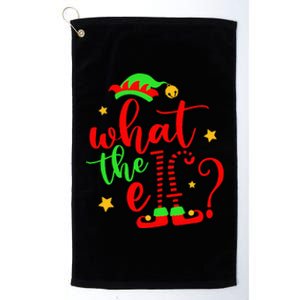 What The Elf Christmas Pajama Xmas Holiday Girl Funny Platinum Collection Golf Towel