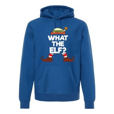 What The Elf Christmas Family Matching Confused Elf Costume Gift Premium Hoodie