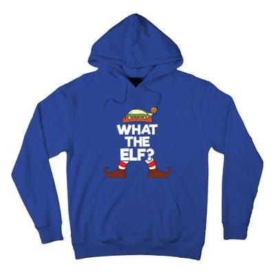 What The Elf Christmas Family Matching Confused Elf Costume Gift Tall Hoodie