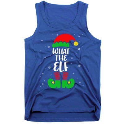 What The Elf Funny Christmas Elf Lover Matching Family Gift Tank Top