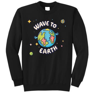 Wave To Earth Happy Earth Day Sweatshirt