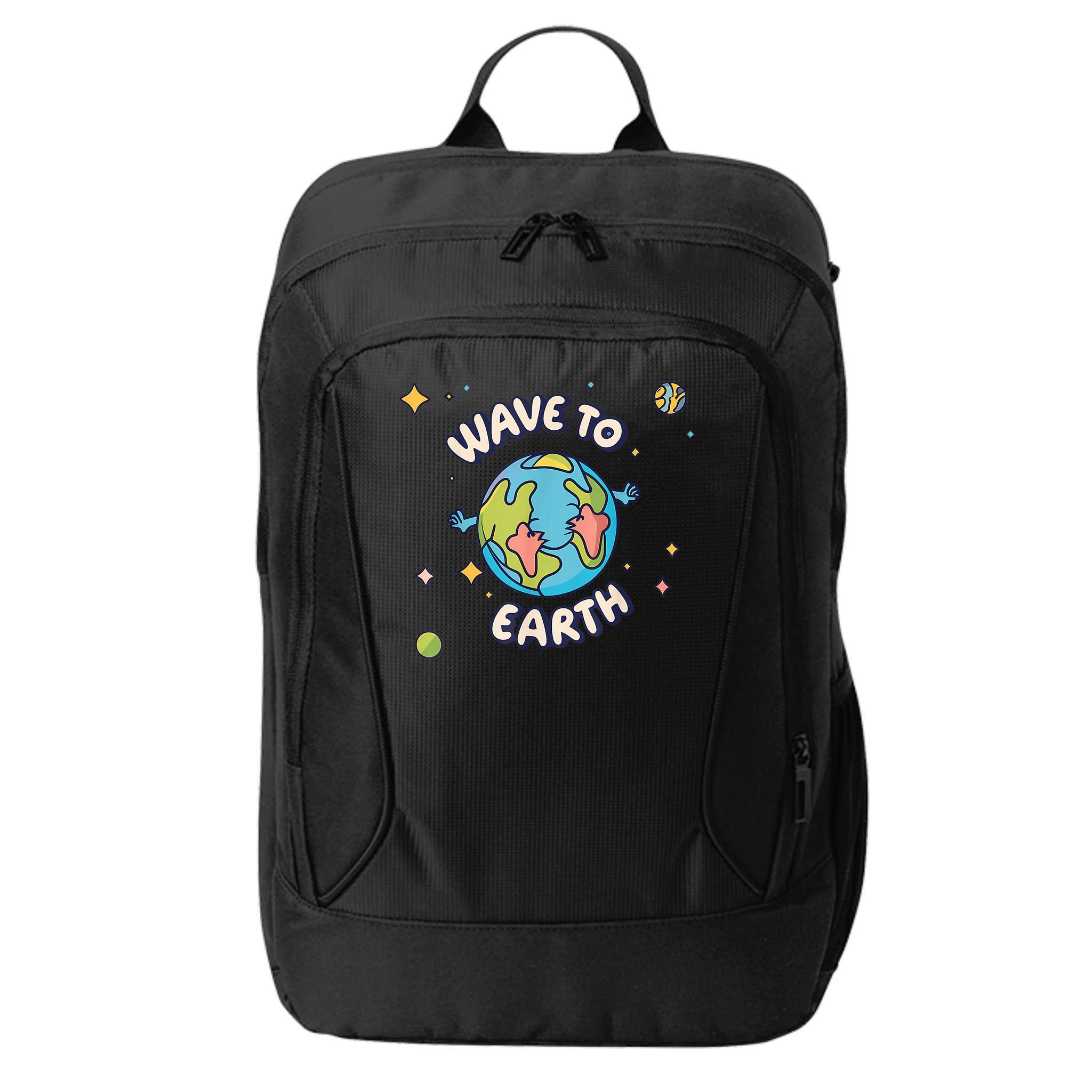 Wave To Earth Happy Earth Day City Backpack
