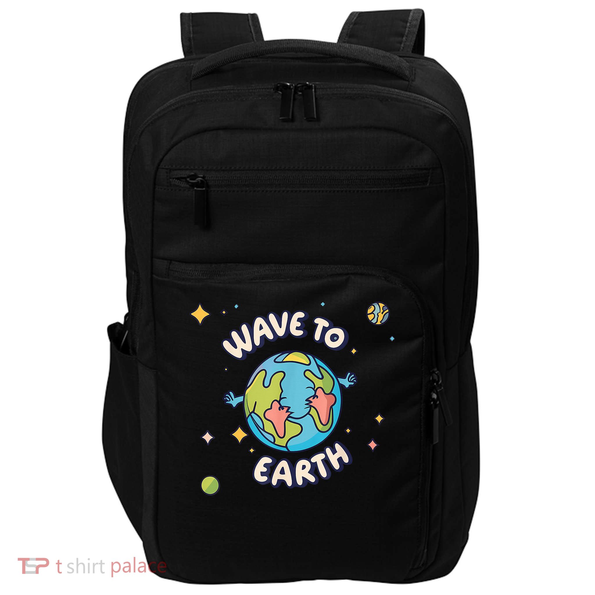 Wave To Earth Happy Earth Day Impact Tech Backpack