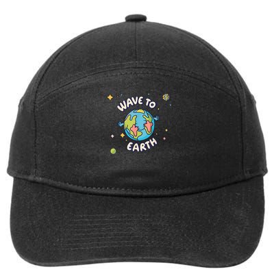 Wave To Earth Happy Earth Day 7-Panel Snapback Hat