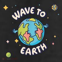 Wave To Earth Happy Earth Day 11oz C Handle Ceramic Mug