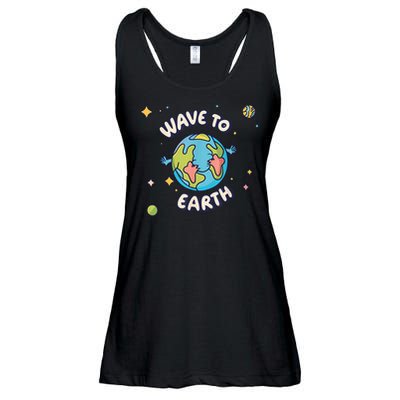 Wave To Earth Happy Earth Day Ladies Essential Flowy Tank