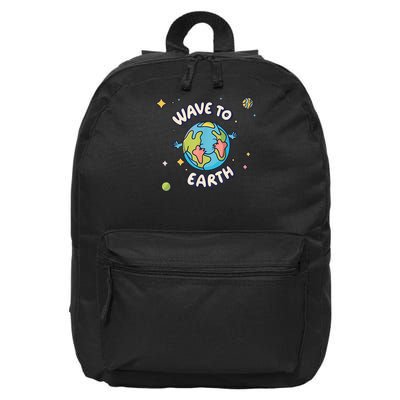 Wave To Earth Happy Earth Day 16 in Basic Backpack