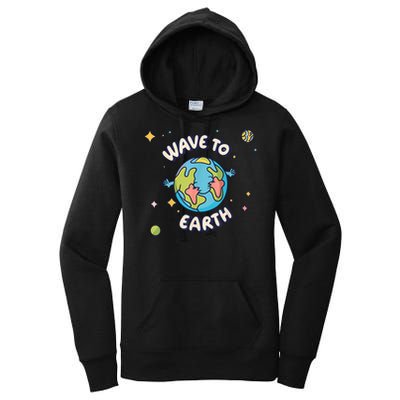 Wave To Earth Happy Earth Day Women's Pullover Hoodie