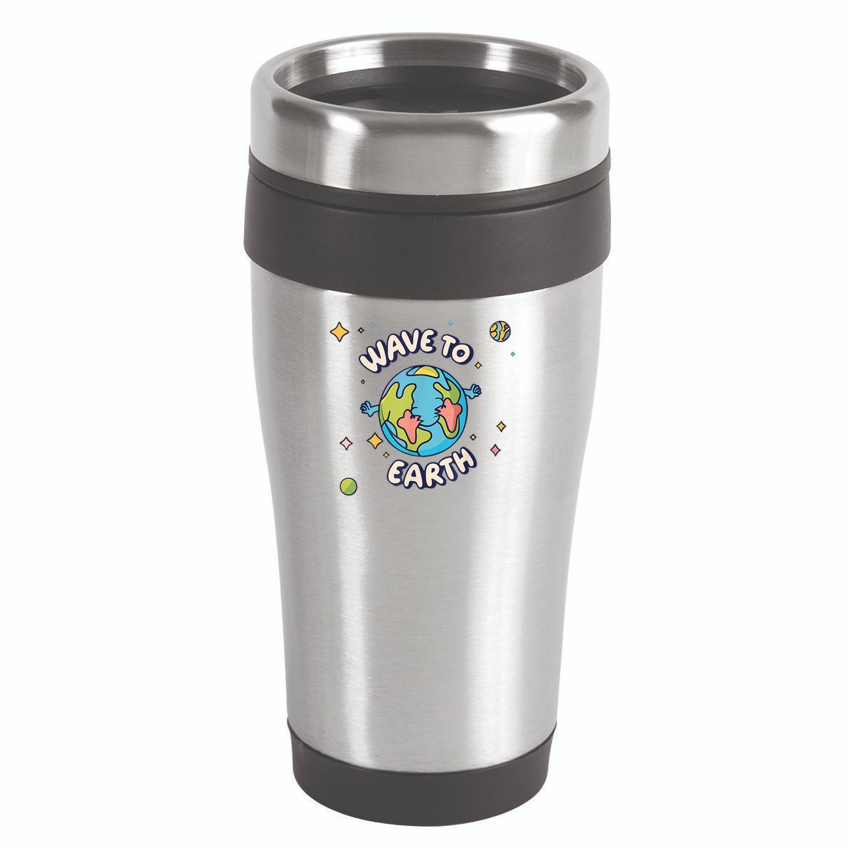 Wave To Earth Happy Earth Day 16oz Travel Tumbler