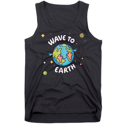 Wave To Earth Happy Earth Day Tank Top