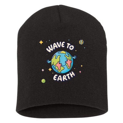 Wave To Earth Happy Earth Day Short Acrylic Beanie