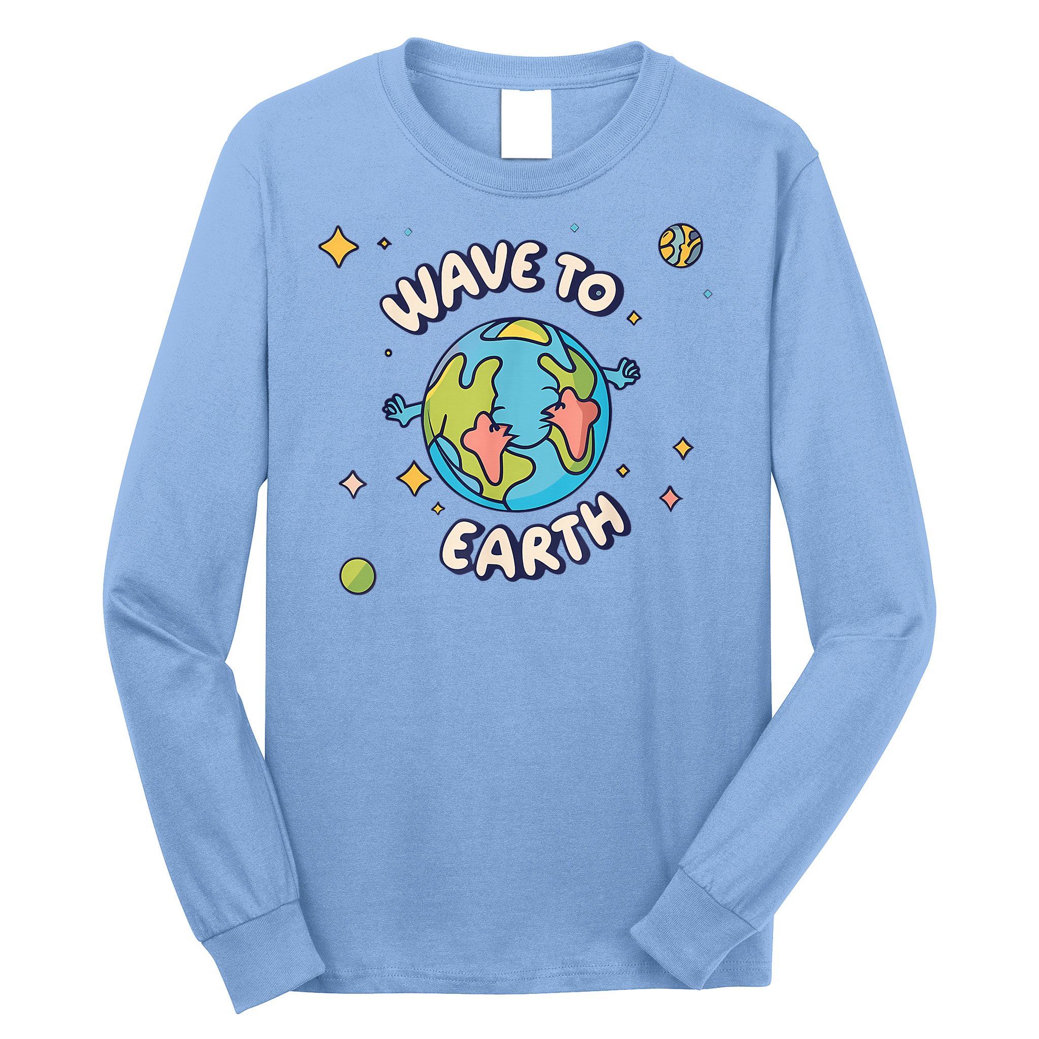 Wave To Earth Happy Earth Day Long Sleeve Shirt