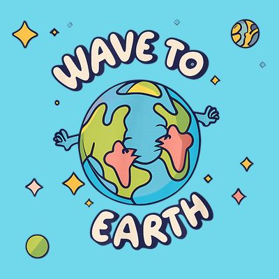 Wave To Earth Happy Earth Day T-Shirt