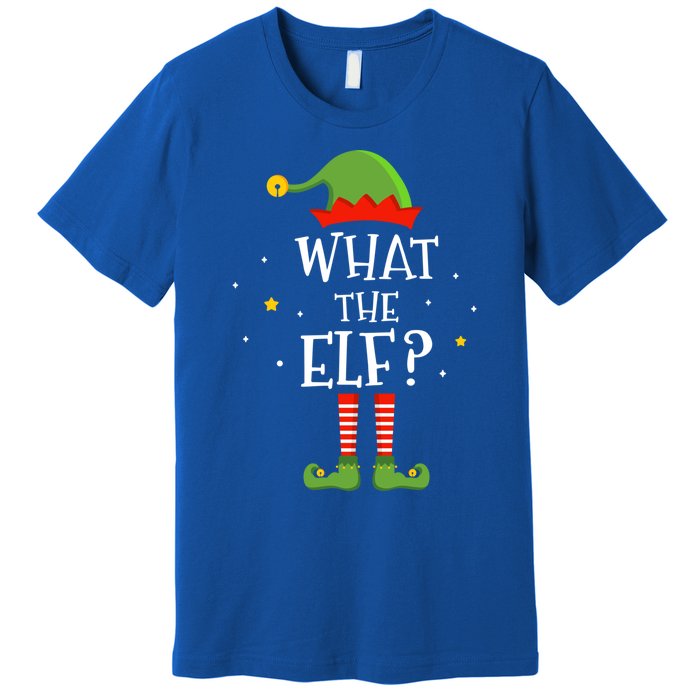 What The Elf Funny Christmas Matching Family Pajama Funny Gift Premium T-Shirt