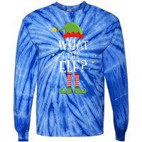 What The Elf Funny Christmas Matching Family Pajama Funny Gift Tie-Dye Long Sleeve Shirt