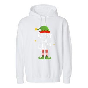 What The Elf Funny Christmas Matching Family Pajama Funny Gift Garment-Dyed Fleece Hoodie