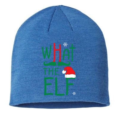 What The Elf Funny Ugly Christmas Xmas Gift Sustainable Beanie