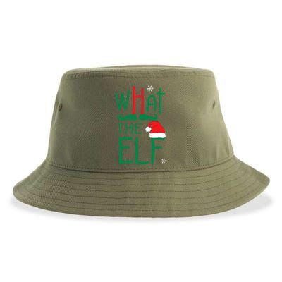 What The Elf Funny Ugly Christmas Xmas Gift Sustainable Bucket Hat