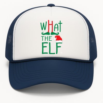 What The Elf Funny Ugly Christmas Xmas Gift Trucker Hat