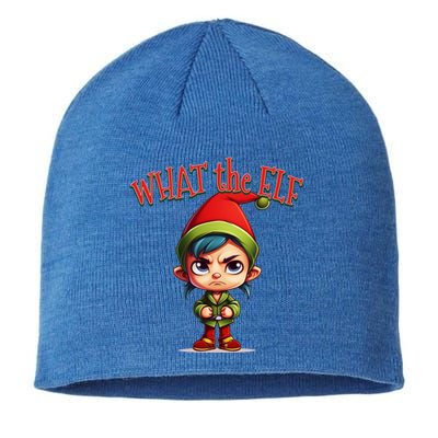 What The Elf Cute Moody Elf For Christmas Holiday Gift Sustainable Beanie