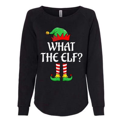 What The Elf Matching Family Christmas Gift Womens California Wash Sweatshirt