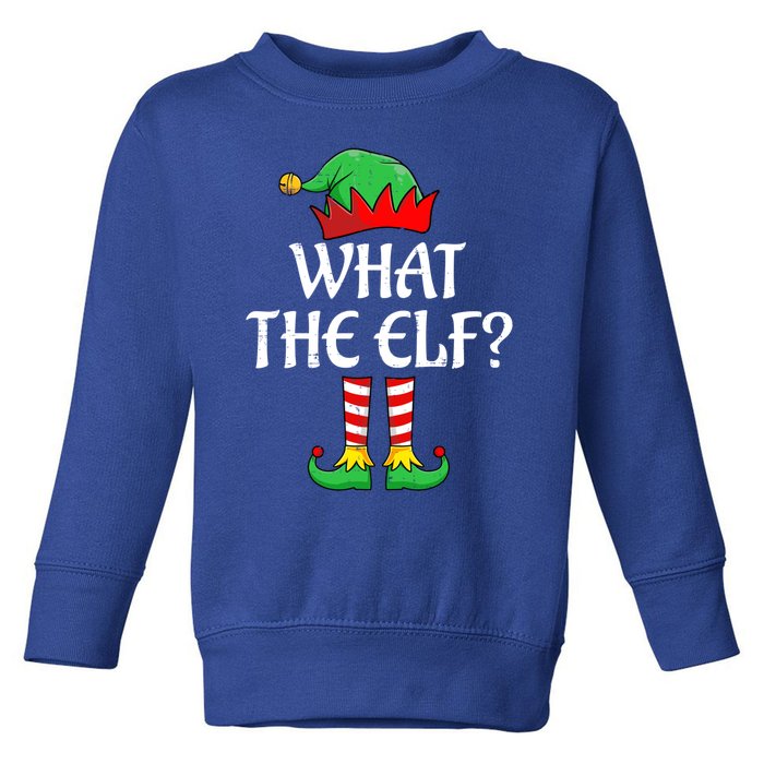 What The Elf Matching Family Christmas Gift Toddler Sweatshirt