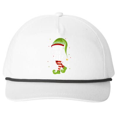 What The Elf Christmas Family Matching Xmas Group Funny Funny Gift Snapback Five-Panel Rope Hat