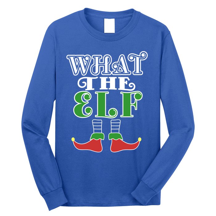 What The Elf Family Matching Christmas Group Gift Pajama Gift Long Sleeve Shirt