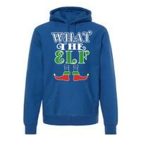 What The Elf Family Matching Christmas Group Gift Pajama Gift Premium Hoodie