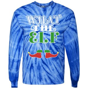 What The Elf Family Matching Christmas Group Gift Pajama Gift Tie-Dye Long Sleeve Shirt