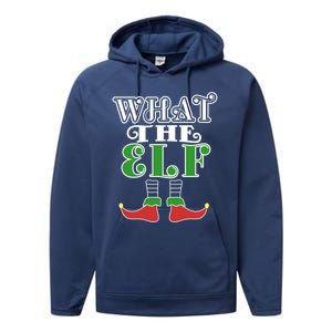 What The Elf Family Matching Christmas Group Gift Pajama Gift Performance Fleece Hoodie