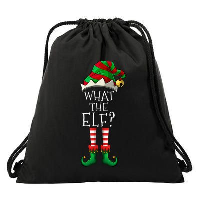 What The Elf Matching Family Group Christmas Party Pajama Great Gift Drawstring Bag