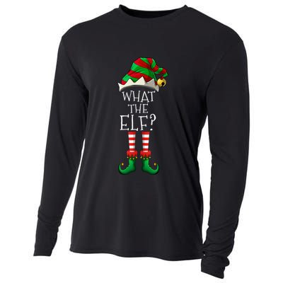 What The Elf Matching Family Group Christmas Party Pajama Great Gift Cooling Performance Long Sleeve Crew