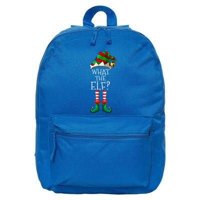 What The Elf Matching Family Group Christmas Party Pajama Great Gift 16 in Basic Backpack